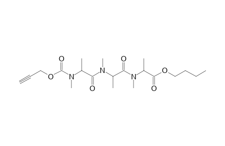 Alanylalanylalanine, N,N',N''-trimethyl-N''-propargyloxycarbonyl-, butyl ester