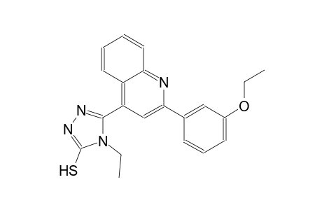 5-[2-(3-ethoxyphenyl)-4-quinolinyl]-4-ethyl-4H-1,2,4-triazole-3-thiol