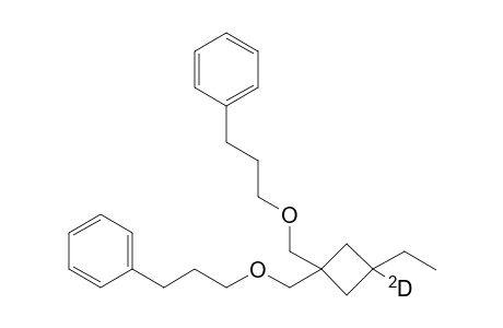 1-Deuterio-1-ethyl-3,3-bis(3-phenylpropoxymethyl)cyclobutane