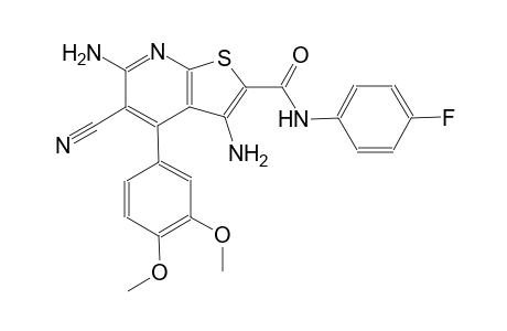 thieno[2,3-b]pyridine-2-carboxamide, 3,6-diamino-5-cyano-4-(3,4-dimethoxyphenyl)-N-(4-fluorophenyl)-