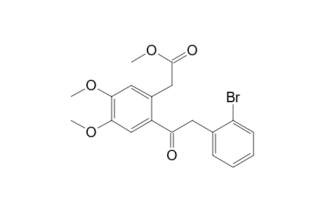 2-[2-[2-(2-bromophenyl)-1-oxoethyl]-4,5-dimethoxyphenyl]acetic acid methyl ester