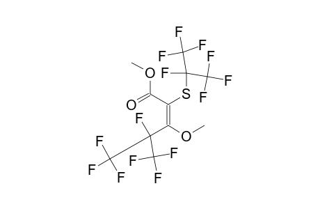METHYL-4,5,5,5-TETRAFLUORO-3-METHOXY-2-([1-(TRIFLUOROMETHYL)-1,2,2,2-TETRAFLUOROETHYL]-THIO)-4-(TRIFLUOROMETHYL)-2-PENTENOATE;ISOMER-#1