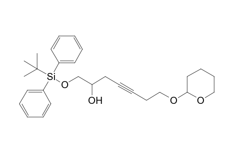 1-[tert-butyl(diphenyl)silyl]oxy-7-(2-oxanyloxy)-4-heptyn-2-ol