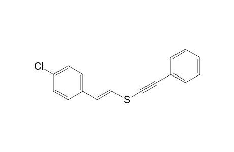 4-Chlorostyryl Phenylethynyl sulfide