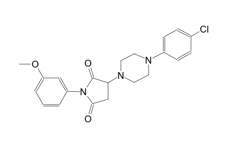 3-[4-(4-chlorophenyl)-1-piperazinyl]-1-(3-methoxyphenyl)-2,5-pyrrolidinedione
