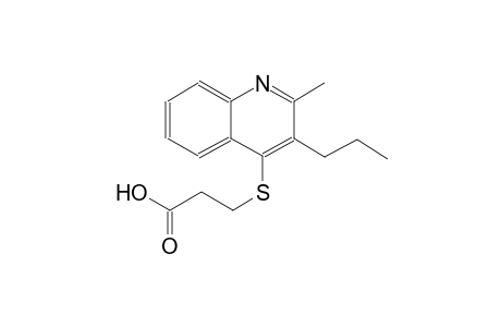 propanoic acid, 3-[(2-methyl-3-propyl-4-quinolinyl)thio]-