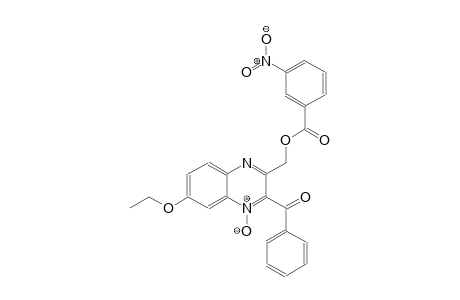 (3-benzoyl-6-ethoxy-4-oxido-2-quinoxalinyl)methyl 3-nitrobenzoate