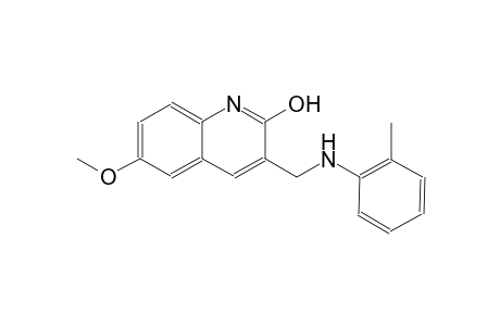 6-methoxy-3-(2-toluidinomethyl)-2-quinolinol