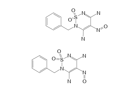 2-BENZYL-3,5-DIAMINO-4-NITROSO-2H-1,2,6-THIADIAZINE-1,1-DIOXIDE
