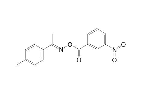 (1E)-1-(4-Methylphenyl)ethanone o-(3-nitrobenzoyl)oxime