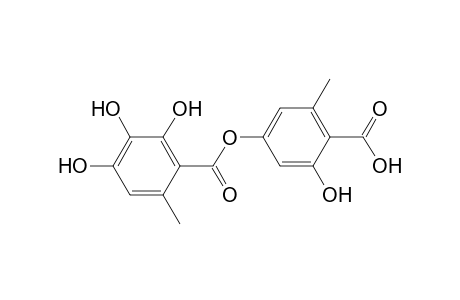 Benzoic acid, 2,3,4-trihydroxy-6-methyl-, 4-carboxy-3-hydroxy-5-methylphenyl ester