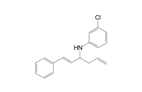 (E)-N-[1-(2-Phenylethenyl)buten-3-yl]-N-(m-chlorophenyl)-amine