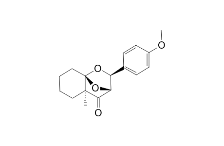 6-METHYL-9-(4-METHOXYPHENYL)-10,11-DIOXATRICYCLO-[6.2.1.0(1,6)]-UNDECAN-7-ONE