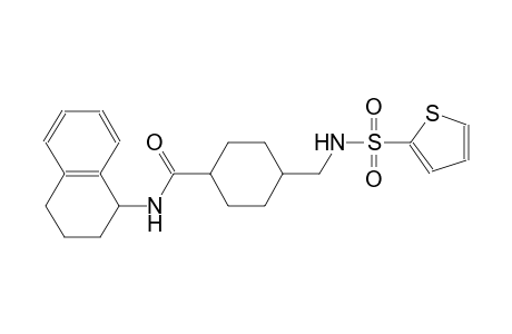 N-(1,2,3,4-tetrahydro-1-naphthalenyl)-4-{[(2-thienylsulfonyl)amino]methyl}cyclohexanecarboxamide