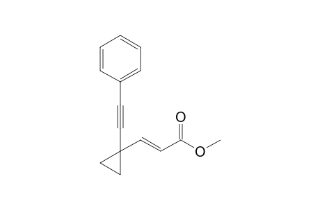 1-(Phenylethynyl)-1-(E-methoxycarbonylethenyl)cyclopropane