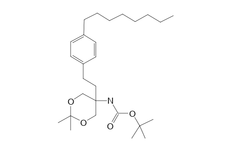 N-[2,2-dimethyl-5-[2-(4-octylphenyl)ethyl]-1,3-dioxan-5-yl]carbamic acid tert-butyl ester