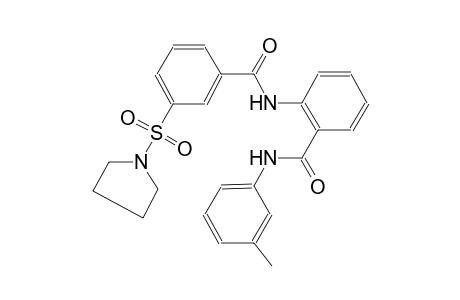 benzamide, N-(3-methylphenyl)-2-[[3-(1-pyrrolidinylsulfonyl)benzoyl]amino]-