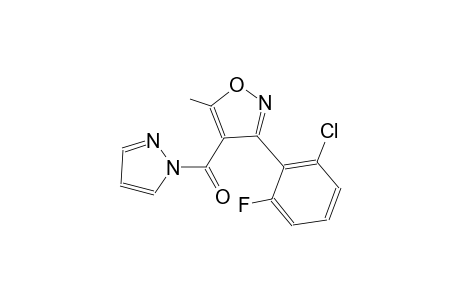 3-(2-chloro-6-fluorophenyl)-5-methyl-4-(1H-pyrazol-1-ylcarbonyl)isoxazole