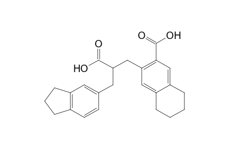 2-Naphthalenepropanoic acid, 3-carboxy-.alpha.-[(2,3-dihydro-1H-inden-5-yl)methyl]-5,6,7,8-tetrahydro-