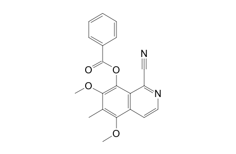 8-Benzoyloxy-1-cyano-5,7-dimethoxy-6-methylisoquinoline