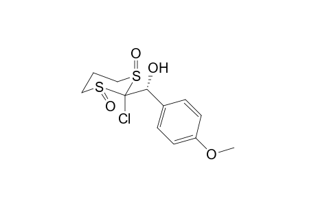 (R)-2-Chloro-1,3-dioxo-1.lamba.(4),3.lamba.(4)-1,3-dithian-2-yl](4-methoxyphenyl)methanol
