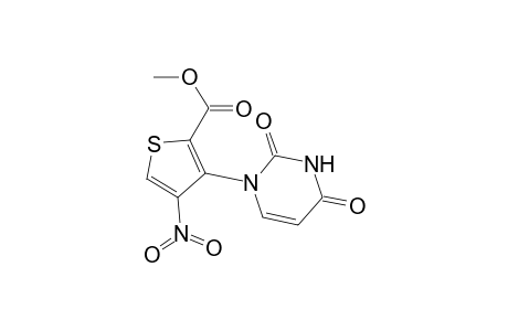 Methyl 4-nitro-3-(1',2',3',4'-tetrahydro-2',4'-dioxopyrimidin-1'-yl)thiophene-2-carboxylate