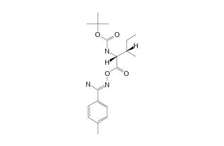 O-[(2S,3S)-2-TERT.-BUTYLOXYCARBONYLAMINO-3-METHYLPENTANOYL]-PARA-TOLYLAMIDOXIME