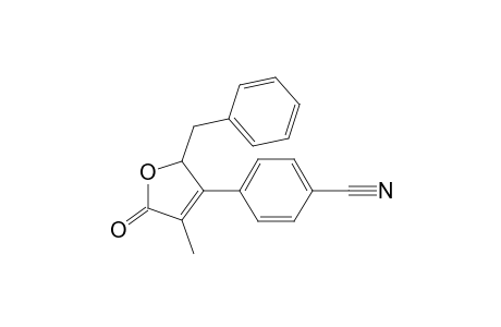 4-(2-Benzyl-4-methyl-5-oxo-2,5-dihydrofuran-3-yl)benzonitrile