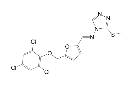 3-(methylsulfanyl)-N-((E)-{5-[(2,4,6-trichlorophenoxy)methyl]-2-furyl}methylidene)-4H-1,2,4-triazol-4-amine
