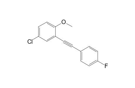 4-Chloro-2-[(4-fluorophenyl)ethynyl]-1-methoxybenzene