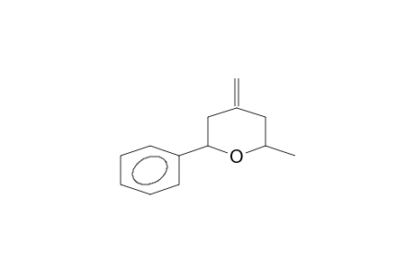 2H-Pyran, tetrahydro-2-methyl-4-methylene-6-phenyl-