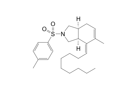 (3aS,7aS,E)-5-methyl-2-((4-methylphenyl)sulfonyl)-4-nonylidene-2,3,3a,4,7,7a-hexahydro-1H-isoindole