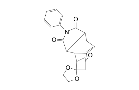 (1RS,2RS,3RS,7SR,11RS)-13,13-(Ethylenedioxy)-5-phenyl-14-oxa-5-azatetracyclo[9.2.1.0(2,10).0(3,7)]tetradec-9-ene-4,6-dione