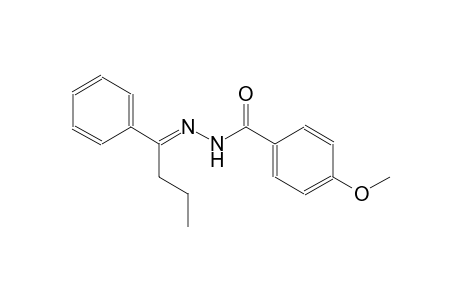 4-methoxy-N'-[(E)-1-phenylbutylidene]benzohydrazide
