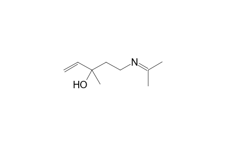 3-Methyl-5-(propan-2-ylideneamino)-1-penten-3-ol