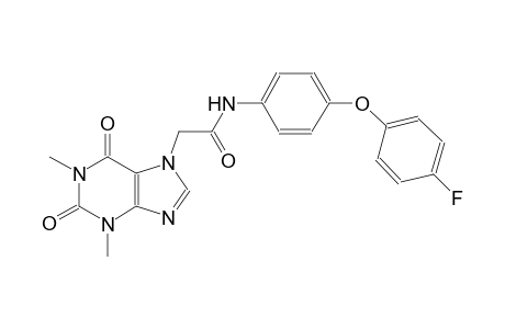 2-(1,3-dimethyl-2,6-dioxo-1,2,3,6-tetrahydro-7H-purin-7-yl)-N-[4-(4-fluorophenoxy)phenyl]acetamide