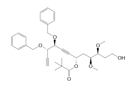 (3S,4S,6R,9S,10S)/(3S,4S,6S,9S,10S)-9,10-Bis(benzyloxy)-3,4-dimethoxy-6-(pivaloyloxy)dodeca-7,11-diyn-1-ol