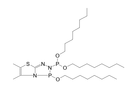 2-(OCTYLOXYPHOSPHINO)-3-OCTYLOXY-5,6-DIMETHYLTHIAZOLO[2,3-D]-1,2-DIHYDRO-1,2,4,3-TRIAZAPHOSPHOLE