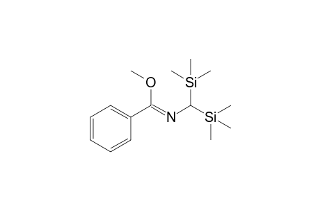 Methyl N-[bis(trimethylsilyl)methyl]benzimidate