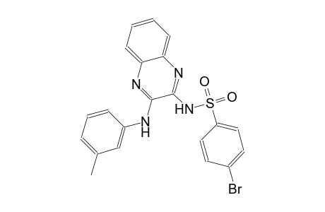 benzenesulfonamide, 4-bromo-N-[3-[(3-methylphenyl)amino]-2-quinoxalinyl]-