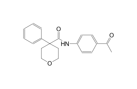 N-(4-acetylphenyl)-4-phenyltetrahydro-2H-pyran-4-carboxamide