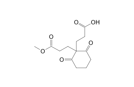 3-[1-(2-Carboxyethyl)-2,6-dioxocyclohexyl]propionic acid methyl ester