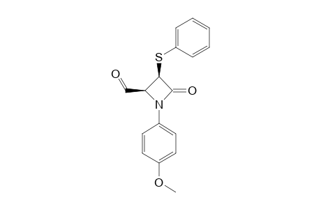 CIS-1-PARA-ANISYL-4-FORMYL-3-THIOPHENOXYAZETIDIN-2-ONE