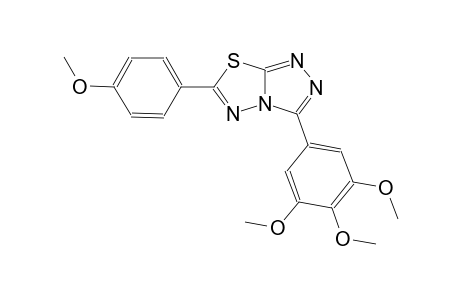 6-(4-methoxyphenyl)-3-(3,4,5-trimethoxyphenyl)[1,2,4]triazolo[3,4-b][1,3,4]thiadiazole