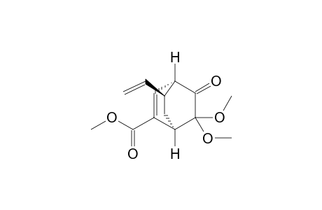 Methyl (1R*,4R*,8S*)-6,6-dimethoxy-5-oxo-8-vinylbicyclo[2.2.2]oct-2-ene-2-carboxylate