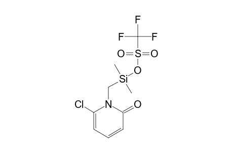 1-(TRIFLUOROMETHYLSULFONYLOXYDIMETHYLSILYLMETHYL)-6-CHLORO-2-PYRIDONE
