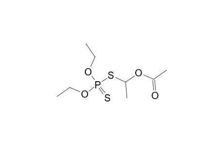 Phosphorodithioic acid, O,O-diethyl ester, S-ester with 1-mercaptoethyl acetate