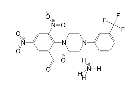ammonium 3,5-dinitro-2-{4-[3-(trifluoromethyl)phenyl]-1-piperazinyl}benzoate
