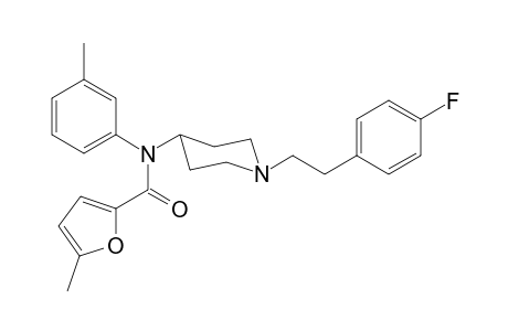 N-(1-[2-(4-Fluorophenyl)ethyl]piperidin-4-yl)-5-methyl-N-(3-methylphenyl)furan-2-carboxamide