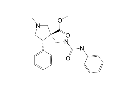 (+/-)-METHYL-(3R,4S)-1-METHYL-4-PHENYL-3-[(3-PHENYLUREIDO)-METHYL]-PYRROLIDINE-3-CARBOXYLATE